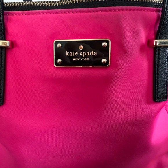 Kate Spade Pink and Black Nylon Tote - Picture 2 of 15